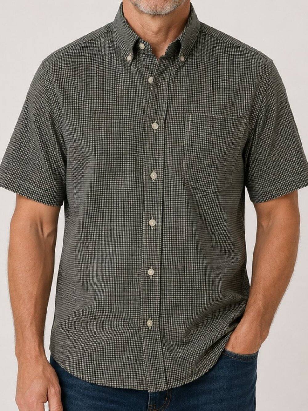 OXFORD Checkered Short Sleeve Polo NWT